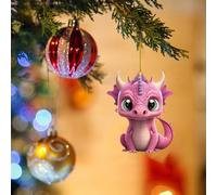 Xmas Decorations 2D Adorable Flying Baby Christmas Ornament Unique Shape And Design Adding A Glimmer To The Holiday Atmosphere (B, One Size)