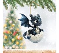 Xmas Decorations For Indoors Crystal Ornaments For Christmas Tree Christmas Hanging Ornament Cute Baby D Ragon Egg Decoration Pendant Christmas Indoor Decoration Pendant F Un Acrylic Pendant 2D