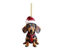 Xmas Decorations Sale Clearance Dog Car Hanger Bauble Household Christmas Tree Decoration Christmas Ornament Baubles Acrylic Xmas Decor for Home Holiday Party