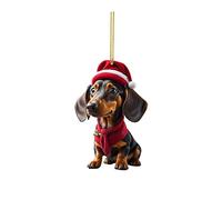 Xmas Decorations Sale Clearance Dog Car Hanger Bauble Household Christmas Tree Decoration Christmas Ornament Baubles Acrylic Xmas Decor for Home Holiday Party