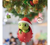 Xmas Decorations Velvet Ornaments For Christmas Tree Christmas Hanging Ornament Cute Christmas Dinosaur Baby Dinosaur Egg Pendant Acrylic Flat Pendant Christmas Pendant Keychain Pendant Car Interior