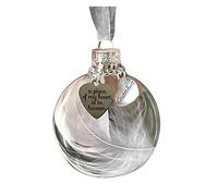 Xmas Decorative Christmas Ornaments Angel Feathers A Piece Of My Heart Is In Heavens Memorial Indoor Outdoor Xmas Decoration