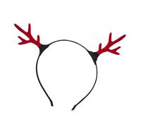 Xmas Decorative Christmas Red Deer Antlers Headband For Girls And Children Cute Hair Accessories Forest Deer Headband Accessories Adult Hair for Xmas Decor