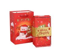 Xmas Decorative Merry Christmas Surprise Box Gift Box Creating Surprising Gift Red Envelope Bouncing Romantic for Indoor Festive Home or Party
