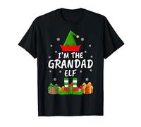 Xmas Family Matching Funny I'm The Grandad Elf Christmas T-Shirt