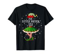 Xmas Family Women Girls Mom Little Sister Elf Christmas T-Shirt