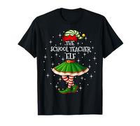 Xmas Family Women Girls Mom School Teacher Elf Christmas T-Shirt