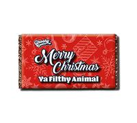 Xmas Filthy Animal Chocolate Bar with Novelty Joke Wrapper - Christmas (Chocolate Included)