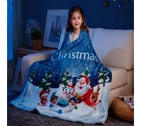 Xmas Fleece Santa 1 Design Blanket Throw 130x150cm