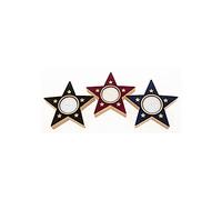 Xmas Flock Star Tealight Holder- Assorted (One chosen at random)