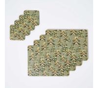 Homescapes Xmas Forest Placemats & Coasters - Set Of 8