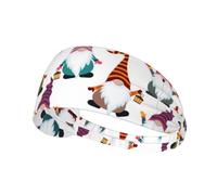 Xmas Funny Gnomes Elastic Exercise Headband - Sweat-Wicking Sport Throw for Women