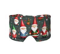 Xmas Funny Gnomes Print Eye Shade Cover for Nap Travel Yoga,Eye Cover Blindfold Travel Office Nap Airplane