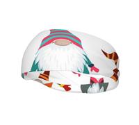 Xmas Funny Gnomes Print Fashion Elastic Sports Headband Unisex High Absorption Sweat Band Hair Band For Running, Fitness, Tennis & Outdoor Activities