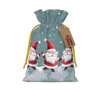 Xmas Funny Gnomes Printed Christmas Drawstring Gift Bags-Xmas Wrapping Bags,Candy Bag,For Holiday Party Decorations,Wedding Party Supplies M Yellow Christmas Ribbon