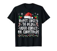 Xmas Gamer Most Likely to Play Video Games On Christmas T-Shirt