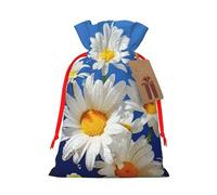 Xmas Gift Bags Xmas Treat Bags Reusable Christmas Bags for Gifts Beautiful Daisy Gift Bags with Tags Party Supplies S