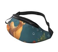 Xmas Gift Deer Printed Personalized Waist Bag, Lightweight and Versatile Crossbody Bag for Everyday and Outdoor Adventures