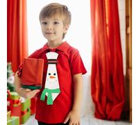 Xmas Gifts for Women friends Christmas Tie Cartoons Pattern Costume Dress Up Children's Gift Festival Tie for Arts, Crafts and School Projects