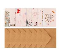 Xmas Greeting Cards Paper Christmas Cards for Holiday Wishes | Invitation and Blessing Notes, Assorted Festive Design, for Friends at Christmas, Paper Stock Random Color