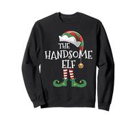 Xmas Handsome Elf Matching Family Group Christmas Elf Funny Sweatshirt