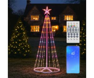Xmas Haus 1.2M RGB 280 Led Tree with remote & app control