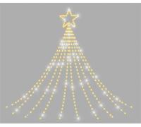 Xmas Haus 1.5m Waterfall Light chain 330 Led -10% twinkle in White | Size: 1 Pack Xmas Haus White 1 Pack