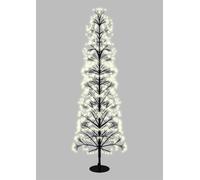 Xmas Haus 1.8m 3000 Warm White Micro Led Black Firework Tree