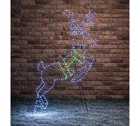 Xmas Haus 108Cm Reindeer Silhouette 358 Multicolour Micro Led Outdoor Christmas