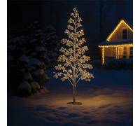 Xmas Haus 180cm 1000 Warm White Micro Led Tree Silver balls 5M Lead Xmas Haus Silver