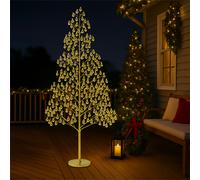 Xmas Haus 210cm 1200 Warm White Micro Led Tree 5M Lead