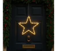 Xmas Haus 25CM 20L Warm White Led Hanging Star ,3xAA