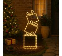 3 pcs Stacking Present 190 WW led Xmas Haus Black One Size