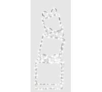 Xmas Haus 3 pcs Stacking Present 190 Warm White led in Black Xmas Haus Black