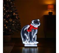 Xmas Haus 32x42cm 180 Led Polar Bear Infinity Light 3m Cable | Size: 32x42 cm Xmas Haus Multicolor 32x42 cm