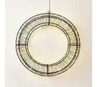 Xmas Haus 38x7.5cm 2D 480 LED Warm White Wreath with 10% Twinkle