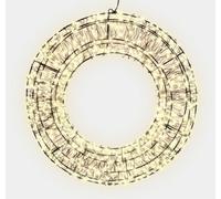 Xmas Haus 38X7.5Cm 2D 480 Led Warm White Wreath With 10% Twinkle