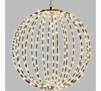 Xmas Haus 40Cm 180 Warm White Led Black Plastic Ball