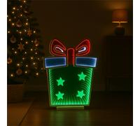 Xmas Haus 42x56cm 136 Led Giftbox Infinity Light 3m Cable
