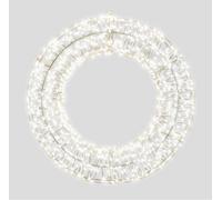 Xmas Haus 50X5Cm 2D White Metal Wreath With 720 Cool White Led