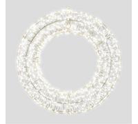Xmas Haus 70X9Cm 2D White Metal Wreath With 1200 Cool White Led