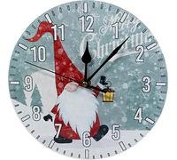 Xmas Haus 9" Christmas Decorative Festive Wall Clock For home Decoration