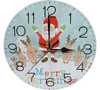 Xmas Haus 9" Christmas Decorative Festive Wall Clock For home Decoration