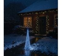 Xmas Haus 91Cm Silver Cone Led Light Tower 250 White Micro Led Christmas Outdoor