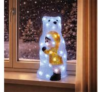 Xmas Haus Acrylic Led Polar Bear 40 White Led Outdoor Christmas Decoration