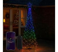 Xmas Haus All Surface Flagpole Tree Rgb App Control Or Handheld Remote 2.4M