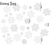 Xmas Haus Christmas Snowflake Window Themed Sticker Set Of 144