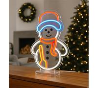 Xmas Haus Christmas Snowman LED Neon Lights with USB Festive, Safe, Easy to Use, Perfect for Home Décor