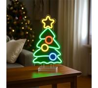 XMAS HAUS Christmas Tree LED Neon Lights with USB Festive, Safe, Easy to Use, Perfect for Home Décor