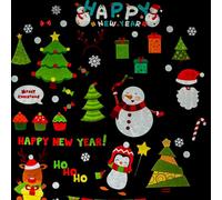 Xmas Haus Christmas Window Themed Sticker Set Of 78